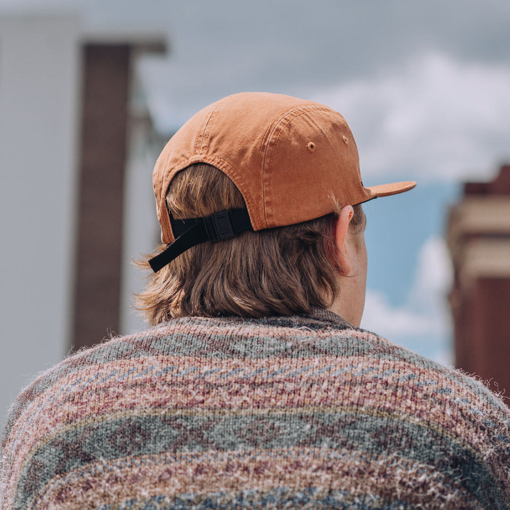 TENET 5 PANEL WASHED COTTON CAP COPPER