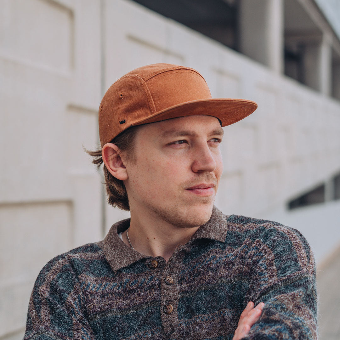 TENET 5 PANEL WASHED COTTON CAP COPPER