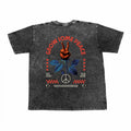 GROW SOME PEACE DROP SHOULDER CHARCOAL TEE