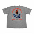 GROW SOME PEACE DROP SHOULDER DARK GREY TEE
