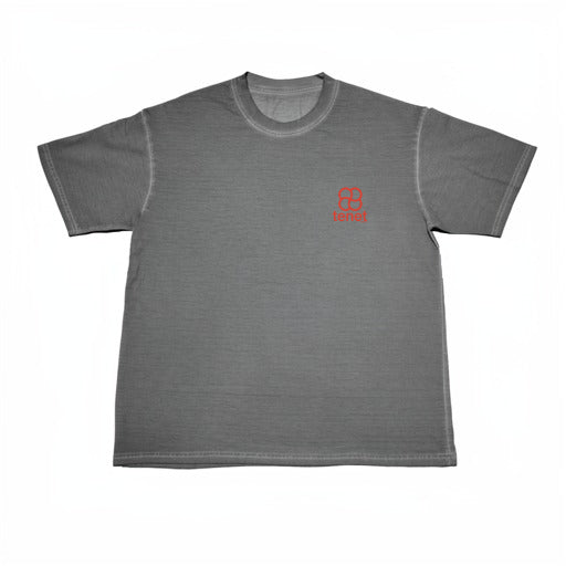 GROW SOME PEACE DROP SHOULDER DARK GREY TEE