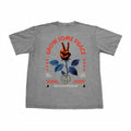 GROW SOME PEACE DROP SHOULDER LIGHT GREY TEE