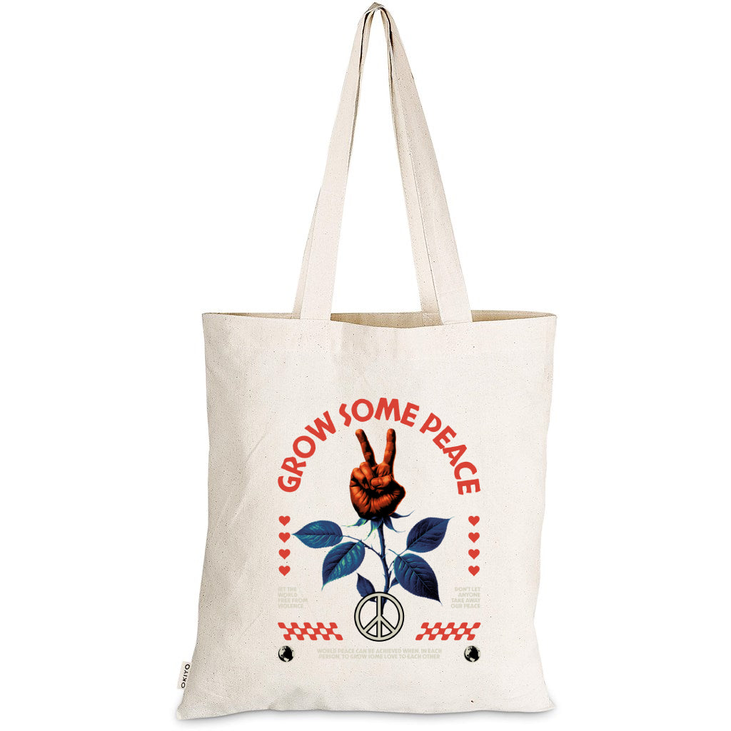 GROW SOME PEACE TOTE BAG