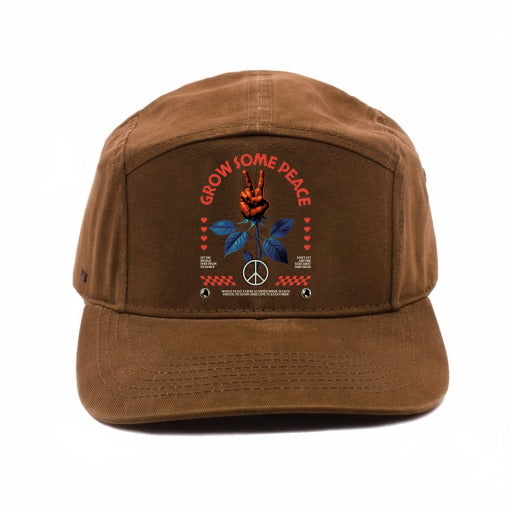 GROW SOME PEACE CAP BROWN