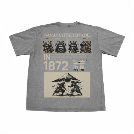 SAMURAI SERENADE DROP SHOULDER DARK GREY TEE