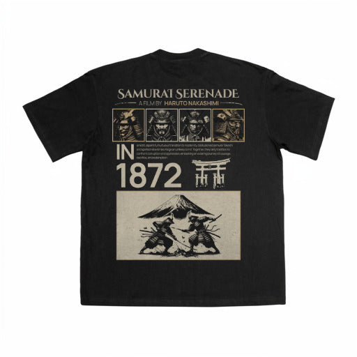 SAMURAI SERENADE OVERSIZE BLACK TEE