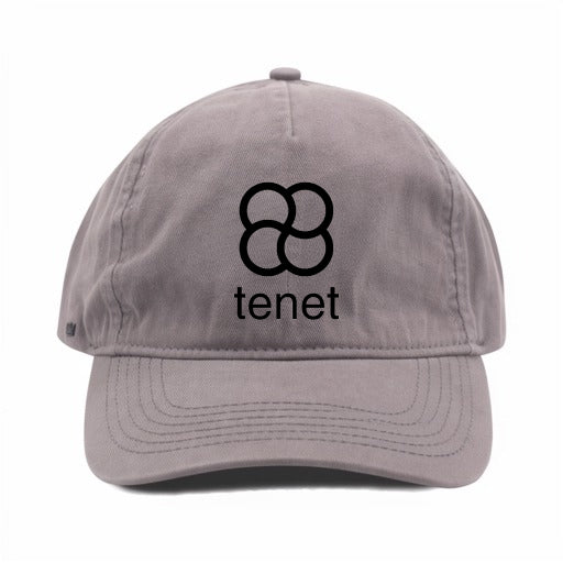 TENET 5 PANEL VINTAGE COTTON CAP GREY