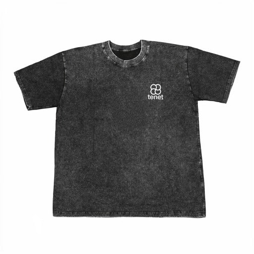 TENET DROP SHOULDER CHARCOAL TEE