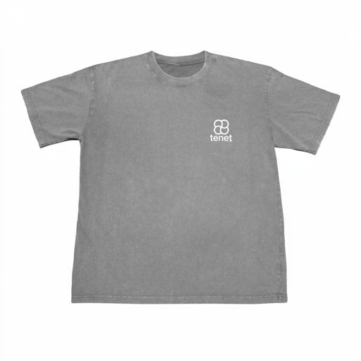 TENET DROP SHOULDER LIGHT GREY TEE