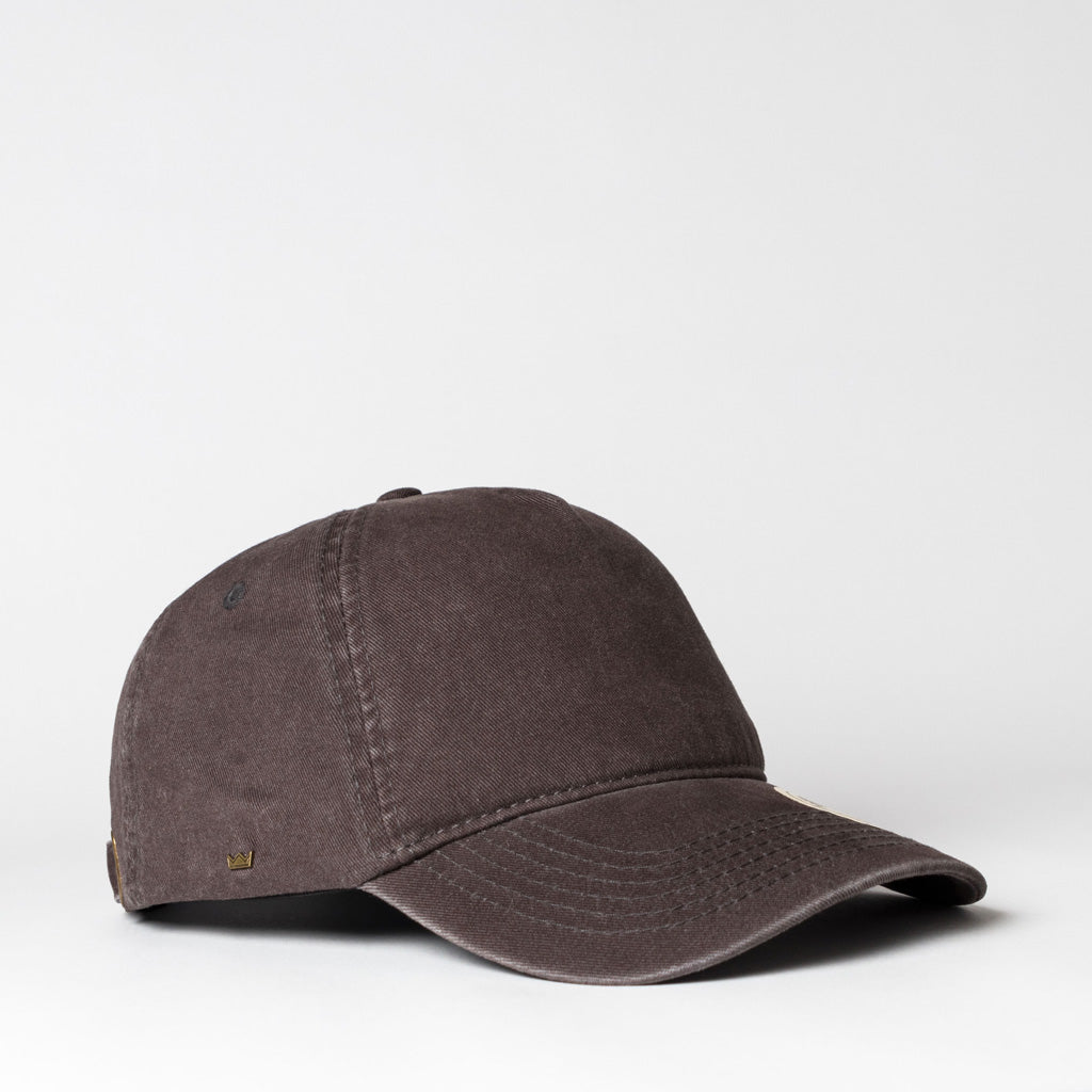 TENET 5 PANEL VINTAGE COTTON CAP CHARCOAL