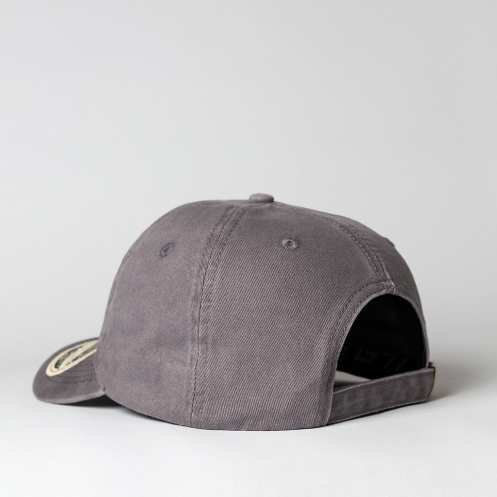 TENET 5 PANEL VINTAGE COTTON CAP GREY