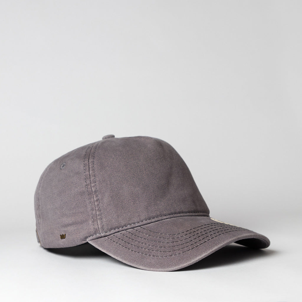 TENET 5 PANEL VINTAGE COTTON CAP GREY