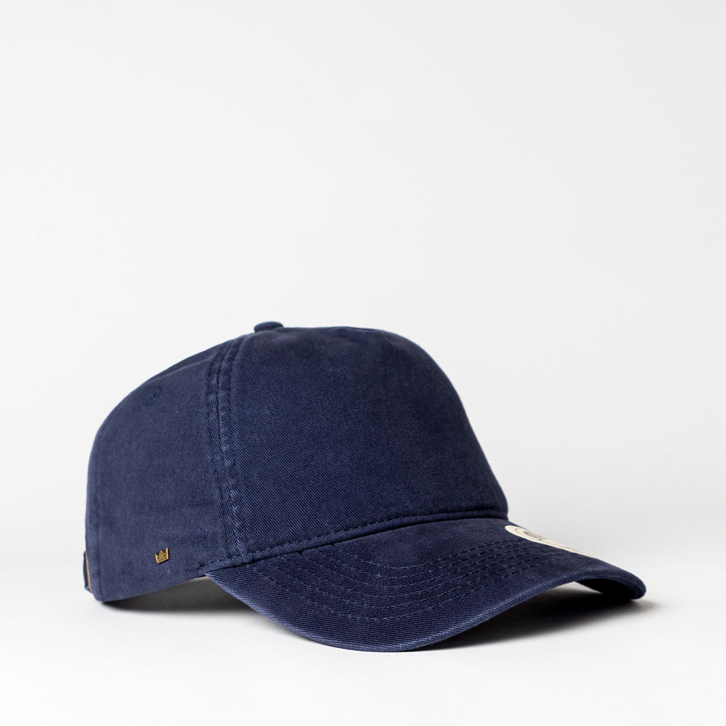 TENET 5 PANEL VINTAGE COTTON CAP NAVY