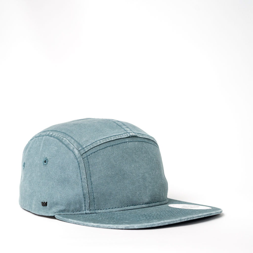 TENET 5 PANEL WASHED COTTON CAP SLATE