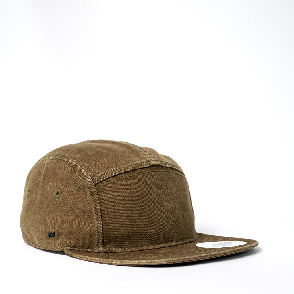 TENET 5 PANEL WASHED COTTON CAP MILITARY GREEN